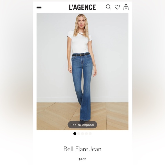 L’AGENCE high rise flare jeans - Picture 2 of 8
